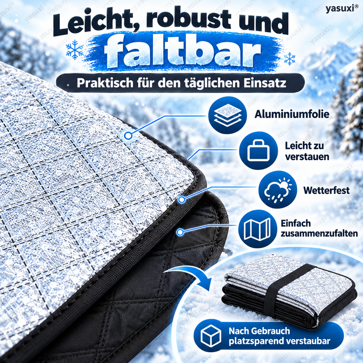 ⚡ Magnetischer Schneeschutz für Ihr Auto – schnell, werkzeuglos und winterfest ❄️🚗