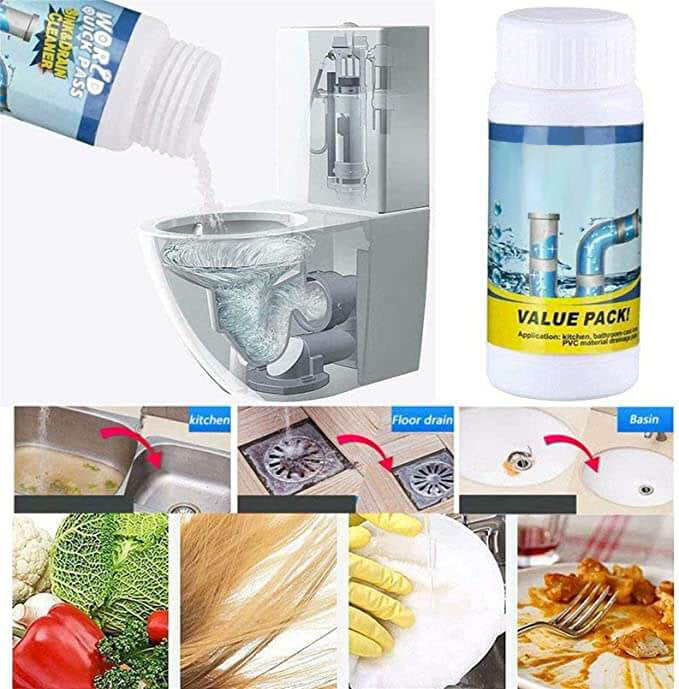 ⌛50 % Rabatt!  2 kaufen, 1 gratis dazu!🔥Spülbecken- und Abflussreiniger✨🚰