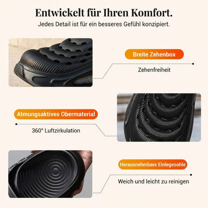 👡 50% RABATT! 💧 Atmungsaktive rutschfeste Clogs – Komfortabel, sicher & ideal für Badezimmer, Pool & Garten 🌿