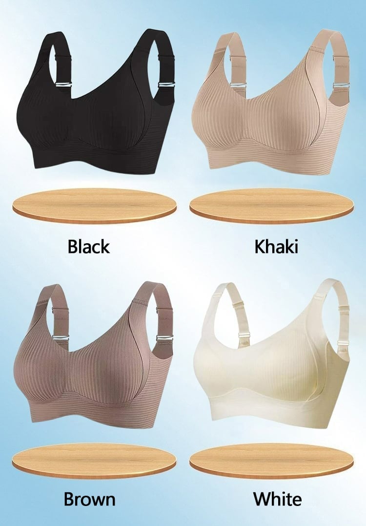 🔥50% Rabatt für begrenzte Zeit💕Gerippter Push-up-BH für Frauen, verstellbar, kabellos