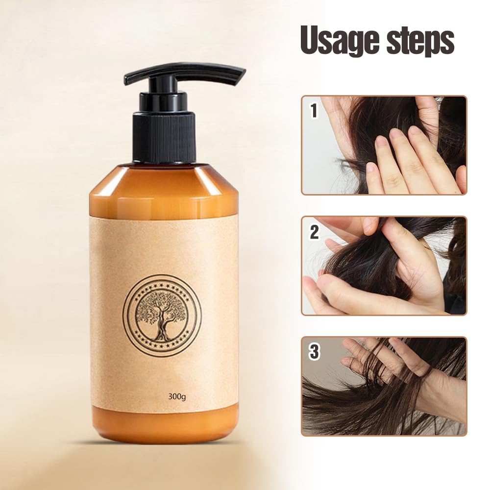 💆‍♀️💧 Marokkanische Styling-Creme für Volumen & Elastizität 👩‍🦰✨ definierte Locken & seidig-glattes Haar, repariert trockenes & geschädigtes Haar