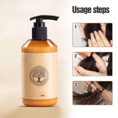 💆‍♀️💧 Marokkanische Styling-Creme für Volumen & Elastizität 👩‍🦰✨ definierte Locken & seidig-glattes Haar, repariert trockenes & geschädigtes Haar