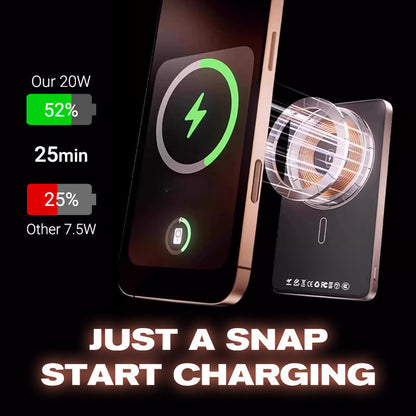 📢📢50 % Rabatt!!🥳💞 50K+ VERKAUFT! ⚡🔋 22,5 W 10.000 mAh Magnetisches Slim Powerbank