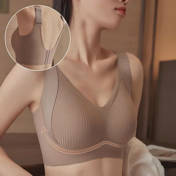 🔥50% Rabatt für begrenzte Zeit💕Gerippter Push-up-BH für Frauen, verstellbar, kabellos
