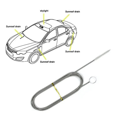 Abflussreinigungsbürste für Autoabflussloch