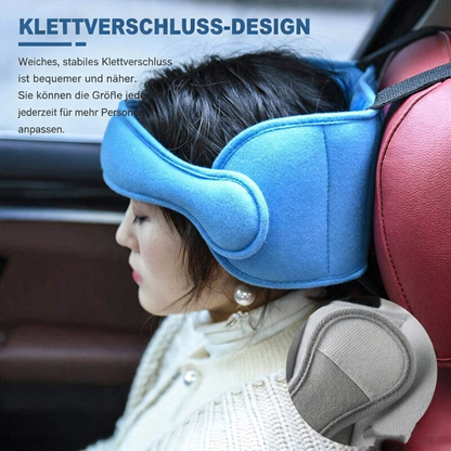 🚗😴 Kopfstütze für Autofahrten – verstellbar, weich, Anti-Droop – für erholsamen Schlaf bei jeder Fahrt! ✨