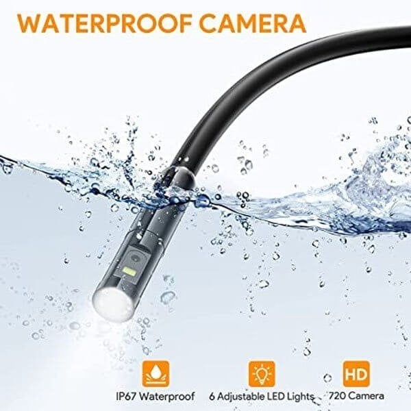 ⏳Zeitlich begrenztes Sonderangebot⏰3-IN-1 ENDOSCOPE - 2.0MP HD with 6 LED Lights, IP67 Waterproof, Compatible with Smartphones for Home Inspection and DIY Projects 📱🛠️