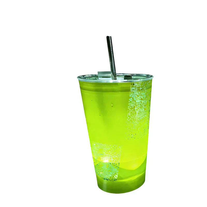 Leuchtender Red Bull Becher mit Strohhalm – Für Partys, Bars & Veranstaltungen 🥤✨