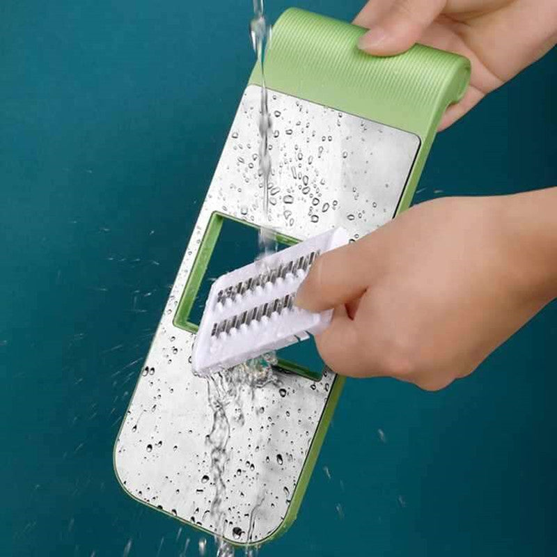 🔥 KAUFE 2, ERHALTE 1 GRATIS! 🥕 Multifunktionaler Gemüseschneider – 6-in-1, Sicherheitsmesser & Rutschfeste Basis für Schnelles Schneiden 🍓✨📦