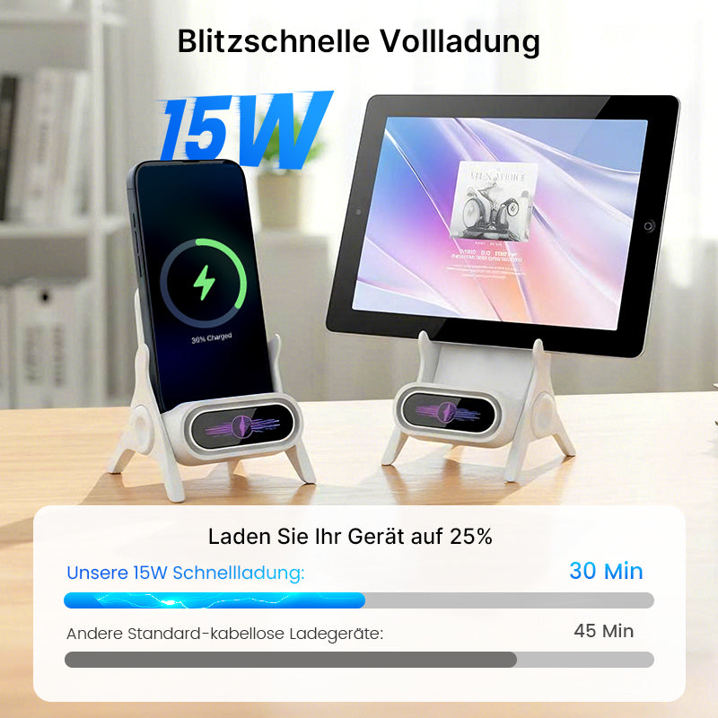🔥Heißer Verkauf 50 % Rabatt🎁 Multifunktionale kabellose Halterung mit Schnellladegerät für Smartphones