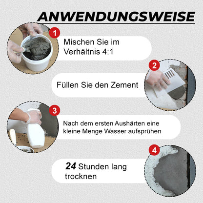 Schnell trocknender wasserdichter Reparaturzement für Fußböden