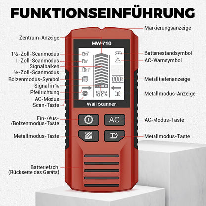 💥Begrenzte Zeit 50% Rabatt🔥Multifunktionaler Handheld Metall und Wand Detektor