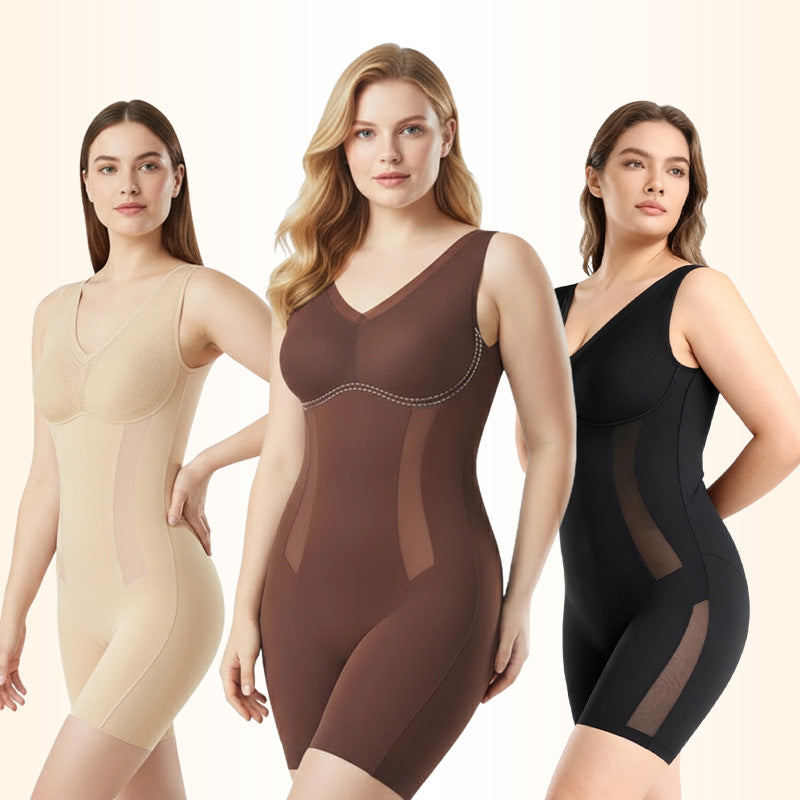⏳ LIMITIERTES ANGEBOT: 50% RABATT 💥 Formende Einteiler-Shapewear mit Bauchstraffung & Hüftlifting – völlig nahtlos!