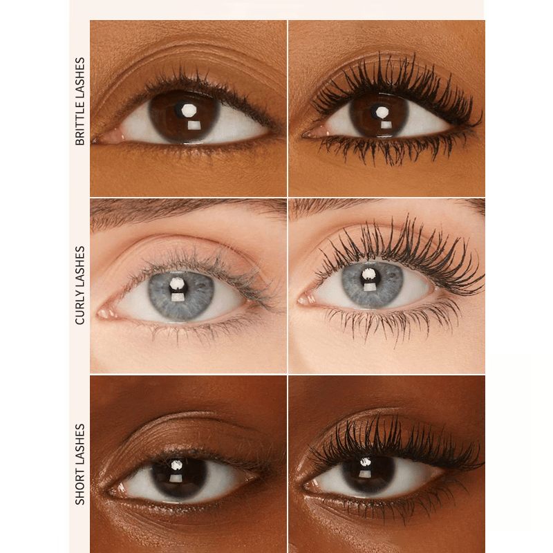 ✨1 kaufen, 1 gratis✨ Duo aus schwarzer und brauner Volumen-Mascara für ein perfektes Wimpern-Make-up