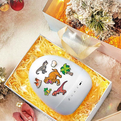 🦕🥚 Dino-Ei-Nachtlicht-Projektor mit Musik – 16 Farben, Timer, 360° drehbar – magisches Kinderzimmer! ✨