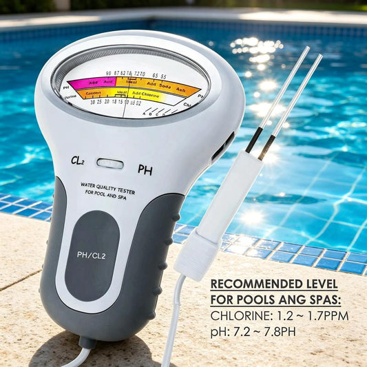 🔬🏊 50% RABATT! pH- & Chlormessgerät für Schwimmbäder – Präzise Messung von pH-Wert & Chlorgehalt – Einfach, schnell & zuverlässig 💧✨