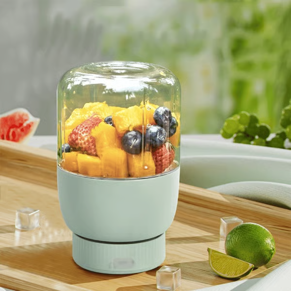 ⏳Begrenzte Zeit 50% Rabatt💥BPA-freie elektrische Zitruspresse, 480 ml, Strohhalm, zwei Deckel, tragbarer Mixer für Smoothies, Shakes, Essenszubereitung und Mixen von gefrorenen Zutaten – Outdoorfun