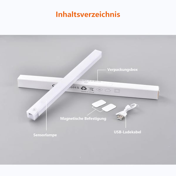 🔥Neujahrsangebot - KAUFEN 1 BEKOMMEN 1 GRATIS💡Lochfrei Smarte Sensorische Magnetische Wiederaufladbare LED-Leuchten