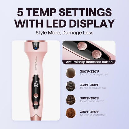 ⏳Zeitlich begrenztes Angebot⏳ Ionen-Wärmebürste mit Keramikbeschichtung – 5 Temperaturstufen, LED-Display und 38-mm-Rundbürste für Volumen und Wellen