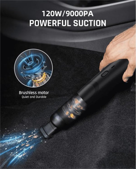 💥Aktion – 50% Rabatt💥Tragbarer kabelloser Autostaubsauger mit hoher Saugkraft