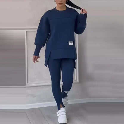 🔥Versandkostenfrei🧘‍♀️ Lässiges Sweatshirt-Leggings-Set – Ultraweiches Jersey, Moderne Passform & Perfekt für Alltag, Sport oder Entspannung 🏃‍♀️📦