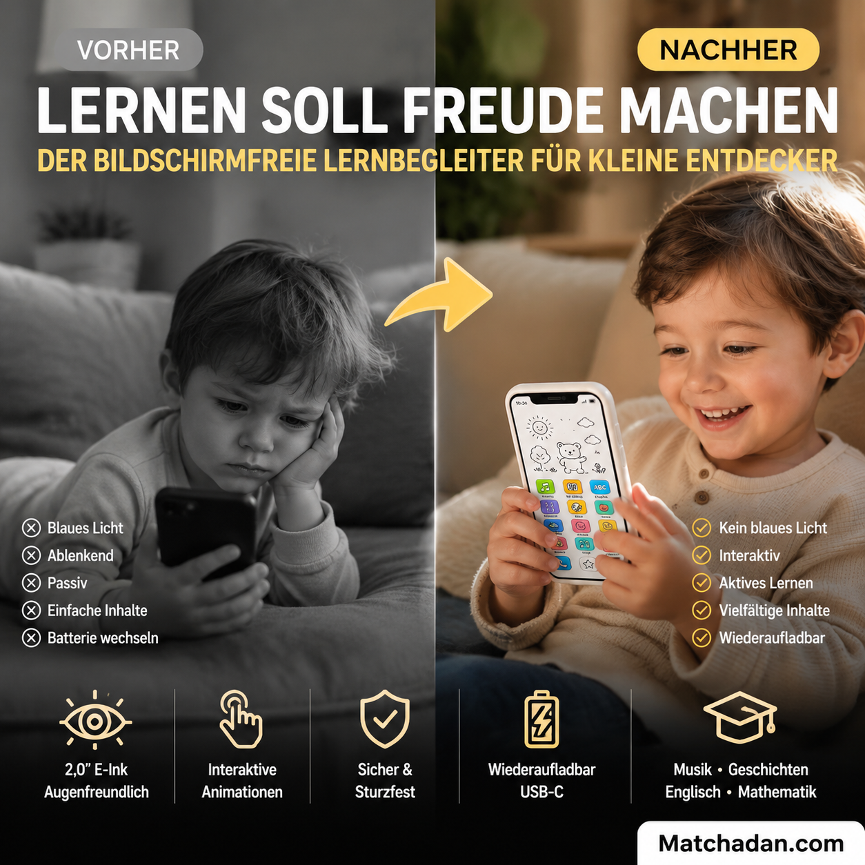 📱 50 % RABATT – Lern-Smartphone für Kinder | Pädagogisch wertvoll, augenschonend und ideal zum Lernen ✨👶