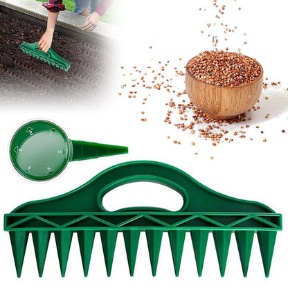 ⏳Begrenzte Zeit 50% Rabatt💥🌱Garten-Saatgutabstandshalter & Dibbler - 12-Loch-Präzisions-Pflanzwerkzeug