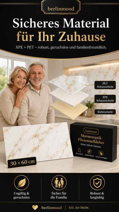 ✨🔥Feuchtigkeitsbeständige Wandaufkleber im Keramikfliesen-Look