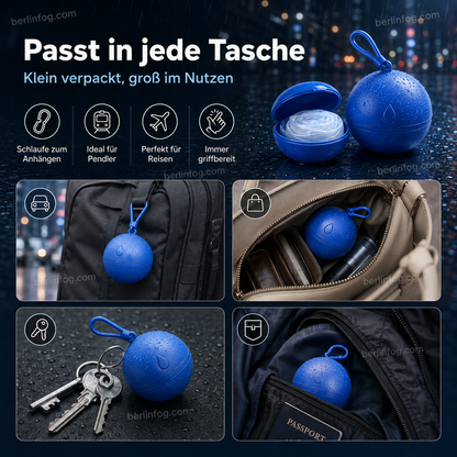 🥳HEISSER SALE 2026🥳💞50.000+ VERKAUFT!👵❤️  Einweg-Regenjacke in Mini-Kugelform (1 kaufen, 2 gratis)