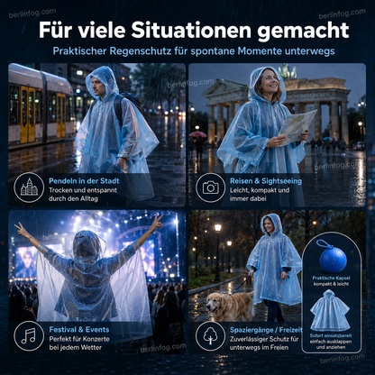 🥳HEISSER SALE 2026🥳💞50.000+ VERKAUFT!👵❤️  Einweg-Regenjacke in Mini-Kugelform (1 kaufen, 2 gratis)