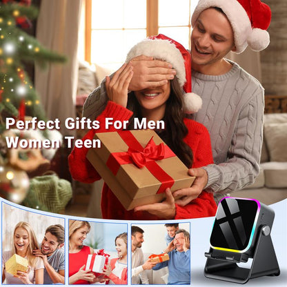 🔥Begrenzten 50%-Rabatts!🔥 5-in-1 Kabelloser Bluetooth-Lautsprecher mit Induktionsfunktion und verstellbarer Handyhalterung