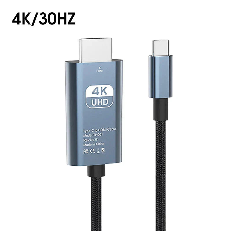 🎬 50% RABATT! 🔌 4K Ultra HD Typ-C zu HDMI Adapter – Plug & Play, Kompatibel & Stabiler Streaming 📺