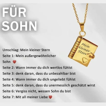 💖 50% RABATT! 📖 Herz-Buch-Halskette – Aufklappbar & besonderes Geschenk ✨