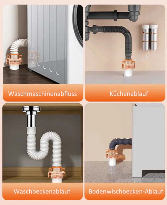 Multifunktionales Abwasserrohr-T-Stück mit Anti-Geruchs-Verbindung