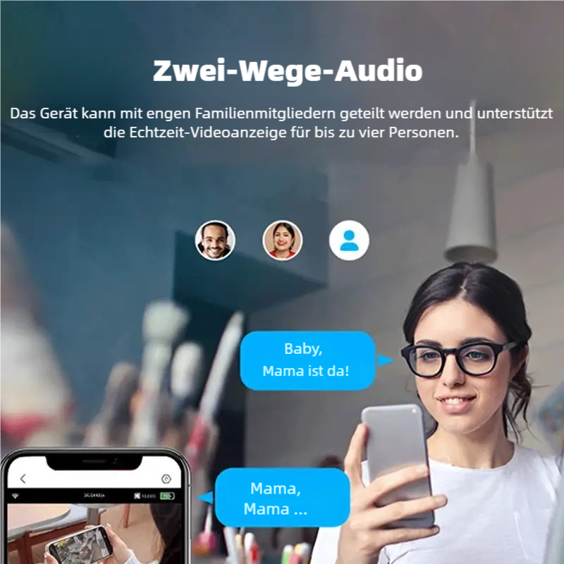 🌞 Drahtlose Nachtsichtkamera – Intelligente Sicherheit rund um die Uhr!