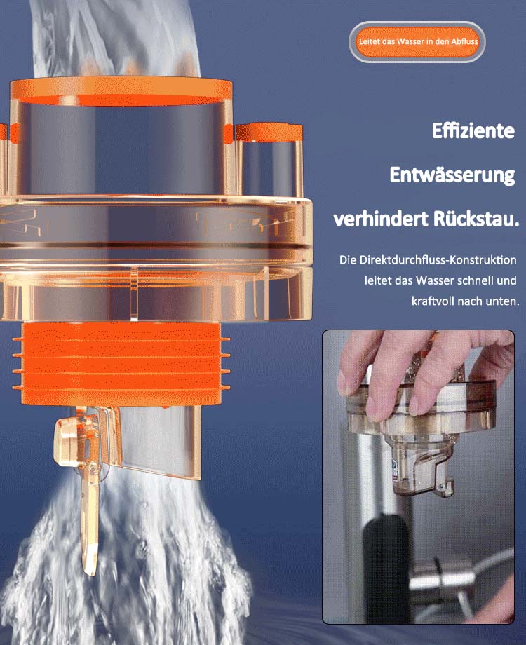 Multifunktionales Abwasserrohr-T-Stück mit Anti-Geruchs-Verbindung