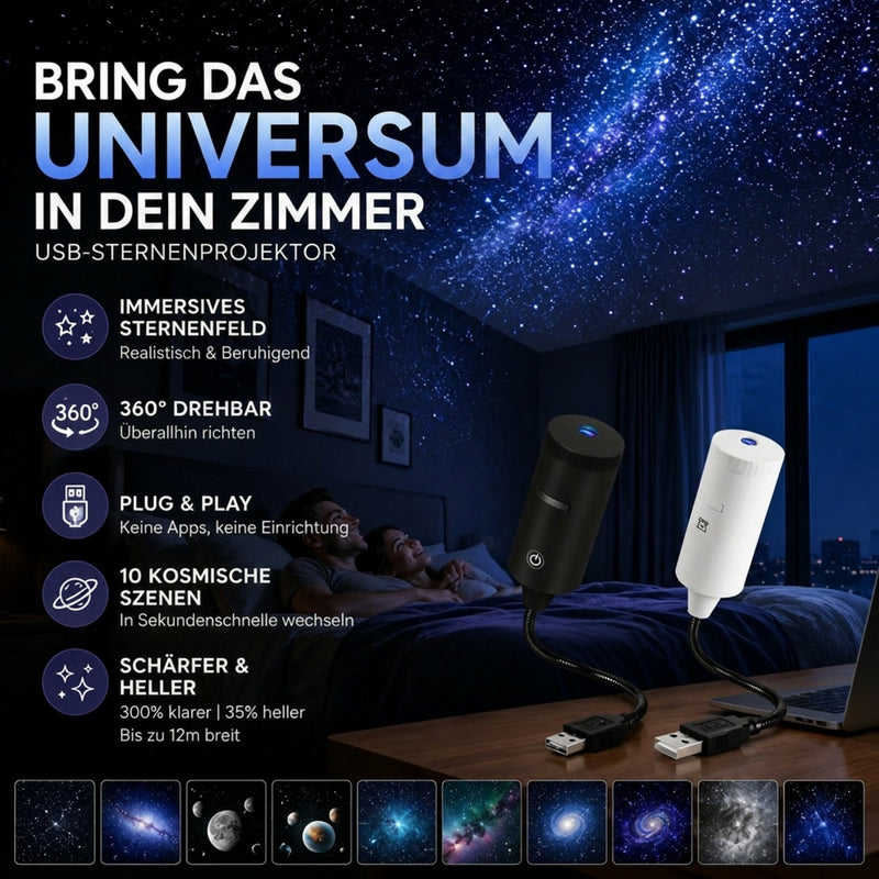 Plug-and-Play-HD-Sternprojektor – über 50.000 zufriedene Nutzer