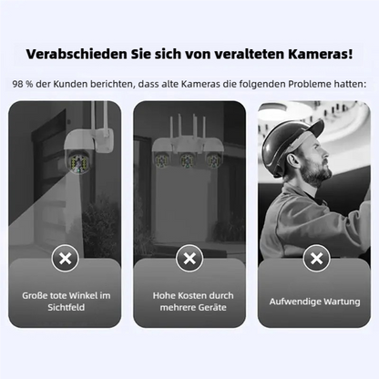 🌞 Drahtlose Nachtsichtkamera – Intelligente Sicherheit rund um die Uhr!