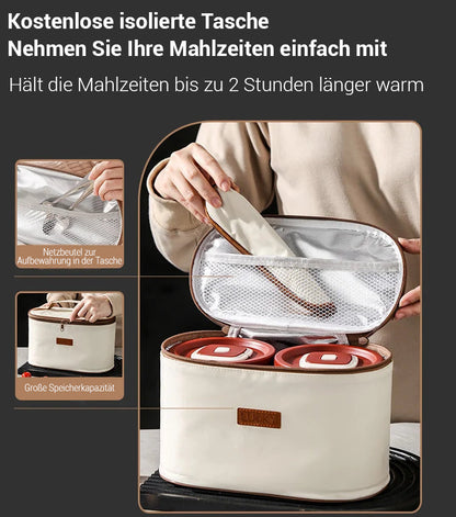 🔥Heißer Verkauf🔥(50% Rabatt)Mikrowellengeeignete, isolierte Lunchbox aus Edelstahl