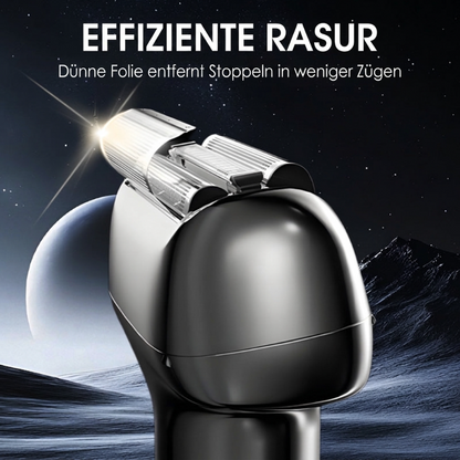 🪒 LIMITIERTER 50% RABATT! Wiederaufladbarer Folien-Elektrorasierer für Herren – 60 Minuten Akkulaufzeit, IPX6 wasserfest, flüsterleiser Betrieb für empfindliche Haut