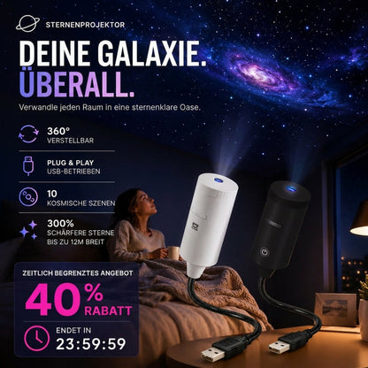 Plug-and-Play-HD-Sternprojektor – über 50.000 zufriedene Nutzer