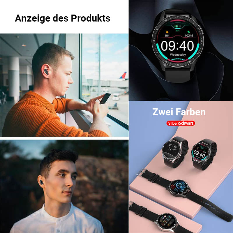 🔥45% Rabatt 🔥 2-in-1 Smartwatch mit Kopfhörern 💥