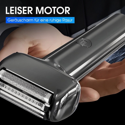 🪒 LIMITIERTER 50% RABATT! Wiederaufladbarer Folien-Elektrorasierer für Herren – 60 Minuten Akkulaufzeit, IPX6 wasserfest, flüsterleiser Betrieb für empfindliche Haut