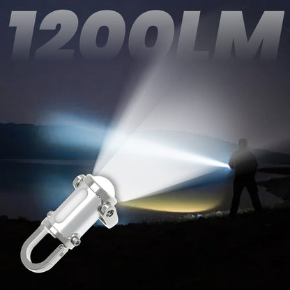 🔥Heißer Verkauf🔥🔦1200LM Superhelle Mini-Schlüsselanhänger-Taschenlampe Wasserdicht