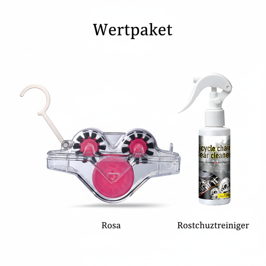Fahrrad Kettenreiniger für Anhänger – Handfreie Reinigung für Mountainbike und Rennrad