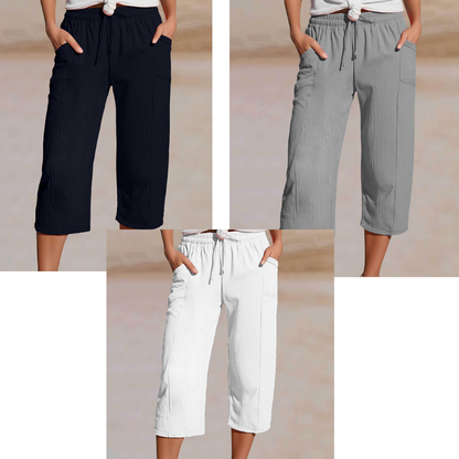 🌿 LIMITIERTES ANGEBOT 50% RABATT! ✨ Damen Hose aus Leinen-Baumwolle – Leicht, Falten, Gummibund 👒