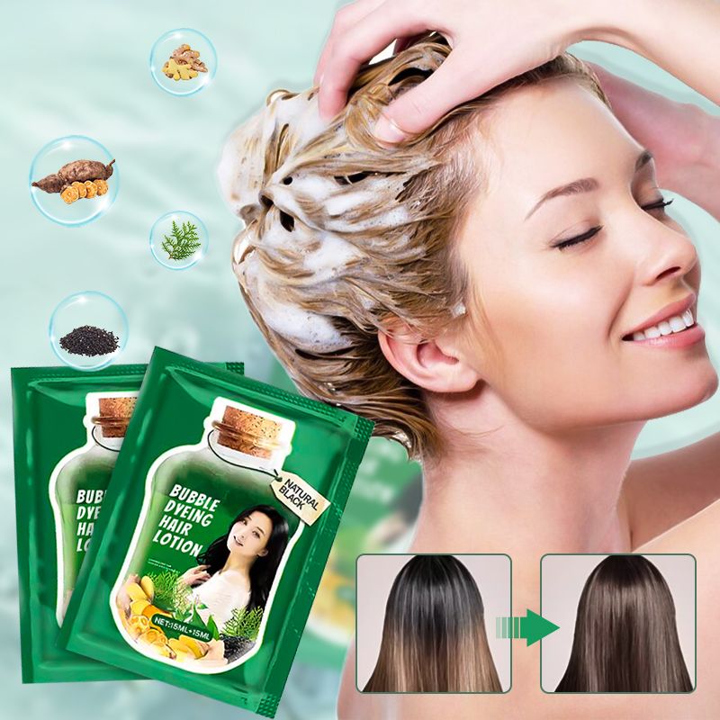😍😍Das magische Weihnachtsgeschenk❤️❤️Strahlende Haarfarbe, einfach aufgetragen – Pflanzen-Bubble Formel