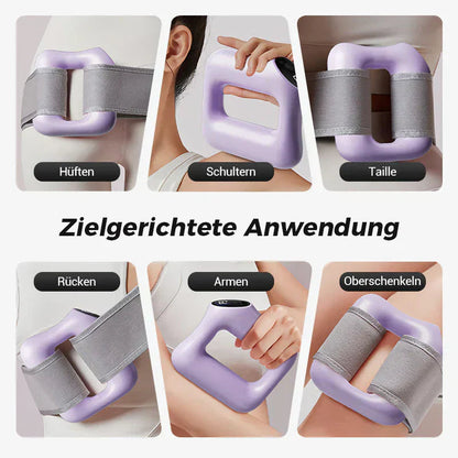 ⏰ Nur noch heute 50% Rabatt! 🟣 3-in-1 Multifunktionaler elektrischer Faszienring mit verstellbarem Gurt, Massage, Fettabbau & Verdauungsförderung für Bauch, Beine, Rücken & Schultern ✨