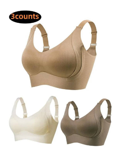 🔥50% Rabatt für begrenzte Zeit💕Gerippter Push-up-BH für Frauen, verstellbar, kabellos