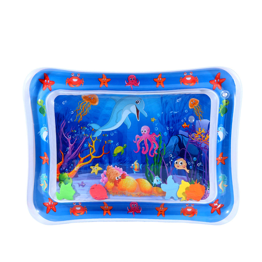 😻Wassermatte für Haustiere – interaktives Spielzeug mit schwimmenden Fischen + kühlende Sommermatte